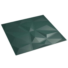 vidaXL Wall Panels 24 pcs 50 x 50 cm Green XPS Foam 2