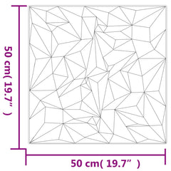 Wall Panels 50 x 50 cm XPS Foam 48 pcs White