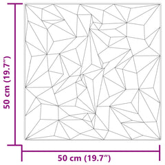 vidaXL Wall Panels 24 pcs 50 x 50 cm Amethyst Beton XPS Foam 5