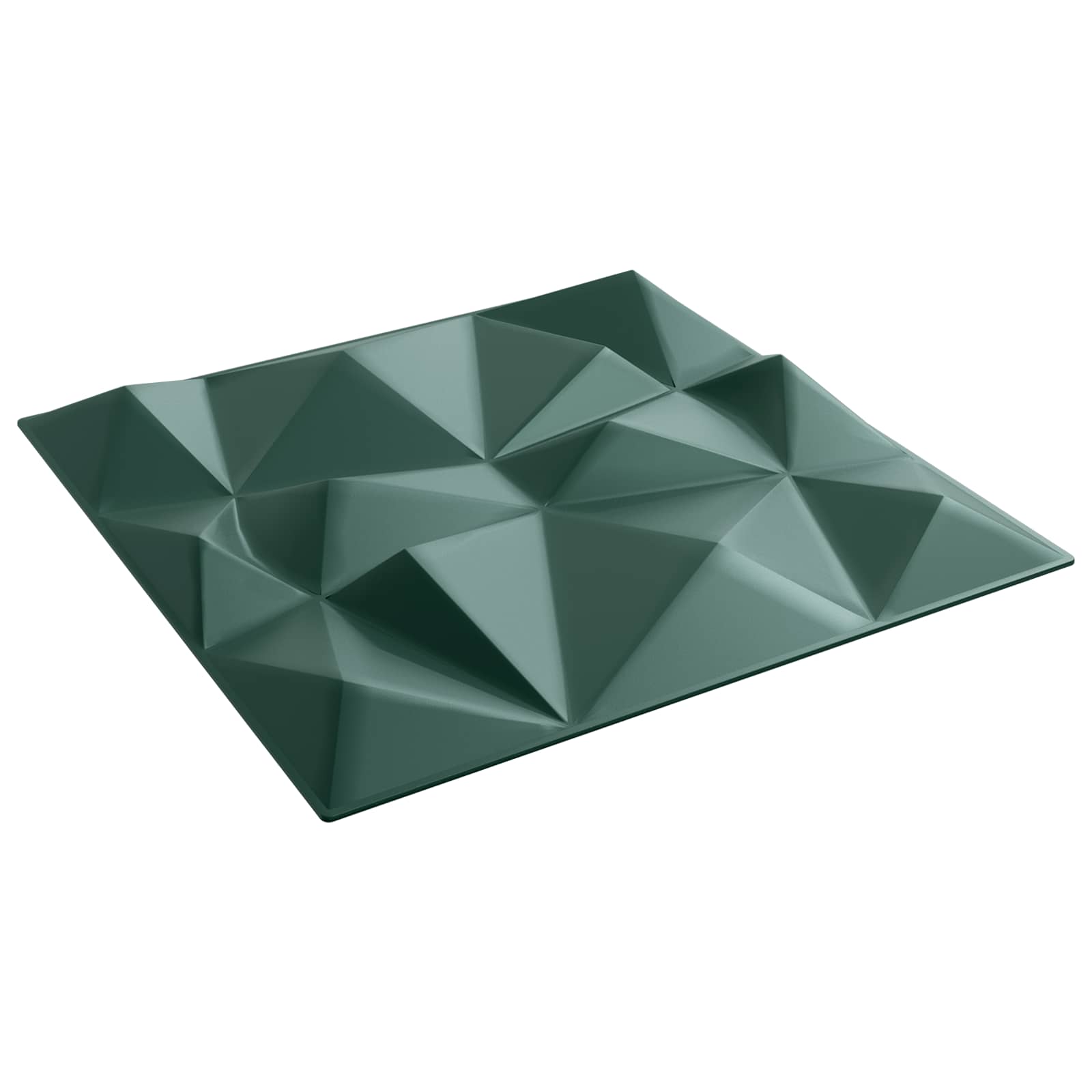 vidaXL Wall Panels 12 pcs 50 x 50 cm Diamond Green XPS Foam 2