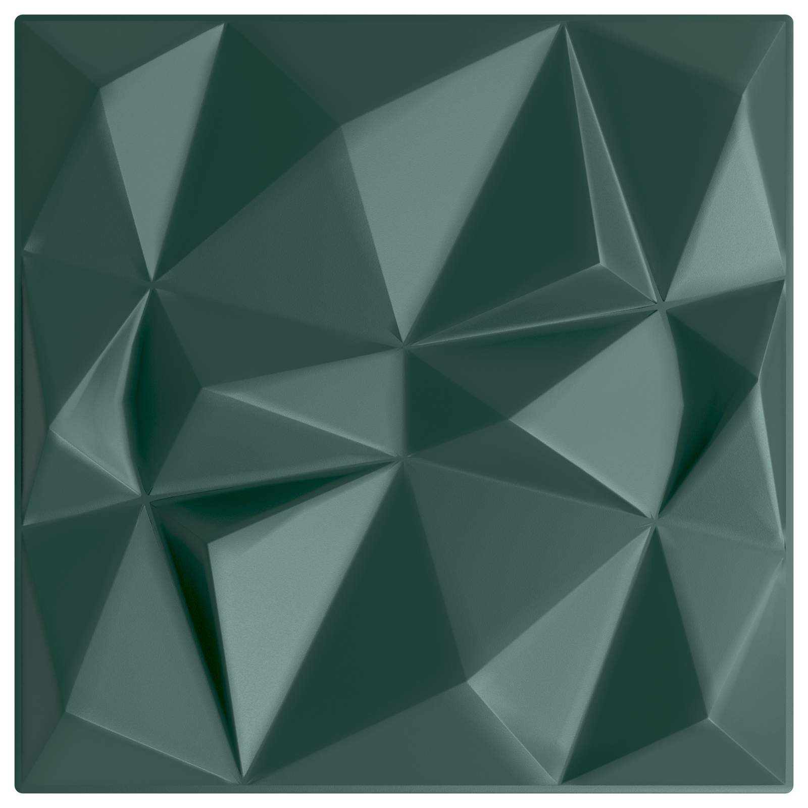 vidaXL Wall Panels 12 pcs 50 x 50 cm Diamond Green XPS Foam 4