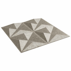 vidaXL Wall Panels 12 pcs 50 x 50 cm Origami Beton XPS Foam 2