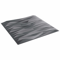 vidaXL Wall Panels 12 pcs 50 x 50 cm Stone Grey XPS Foam 2