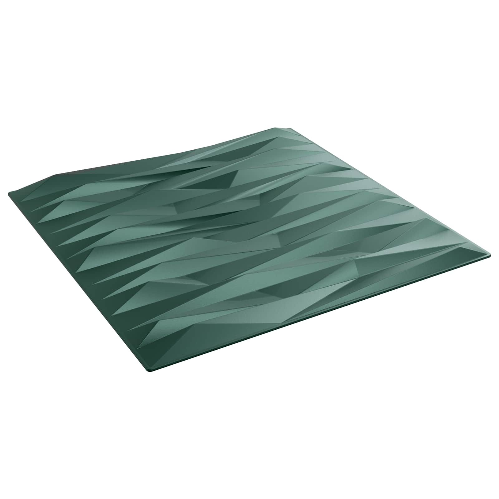 vidaXL Wall Panels 12 pcs 50 x 50 cm Stone Green XPS Foam 2