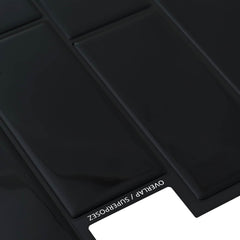vidaXL Decorative Stickers 20 pcs Black 29 x 21 cm 4
