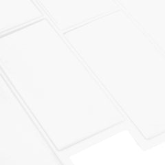 vidaXL Decorative Stickers 20 pcs White 29 x 21 cm 4
