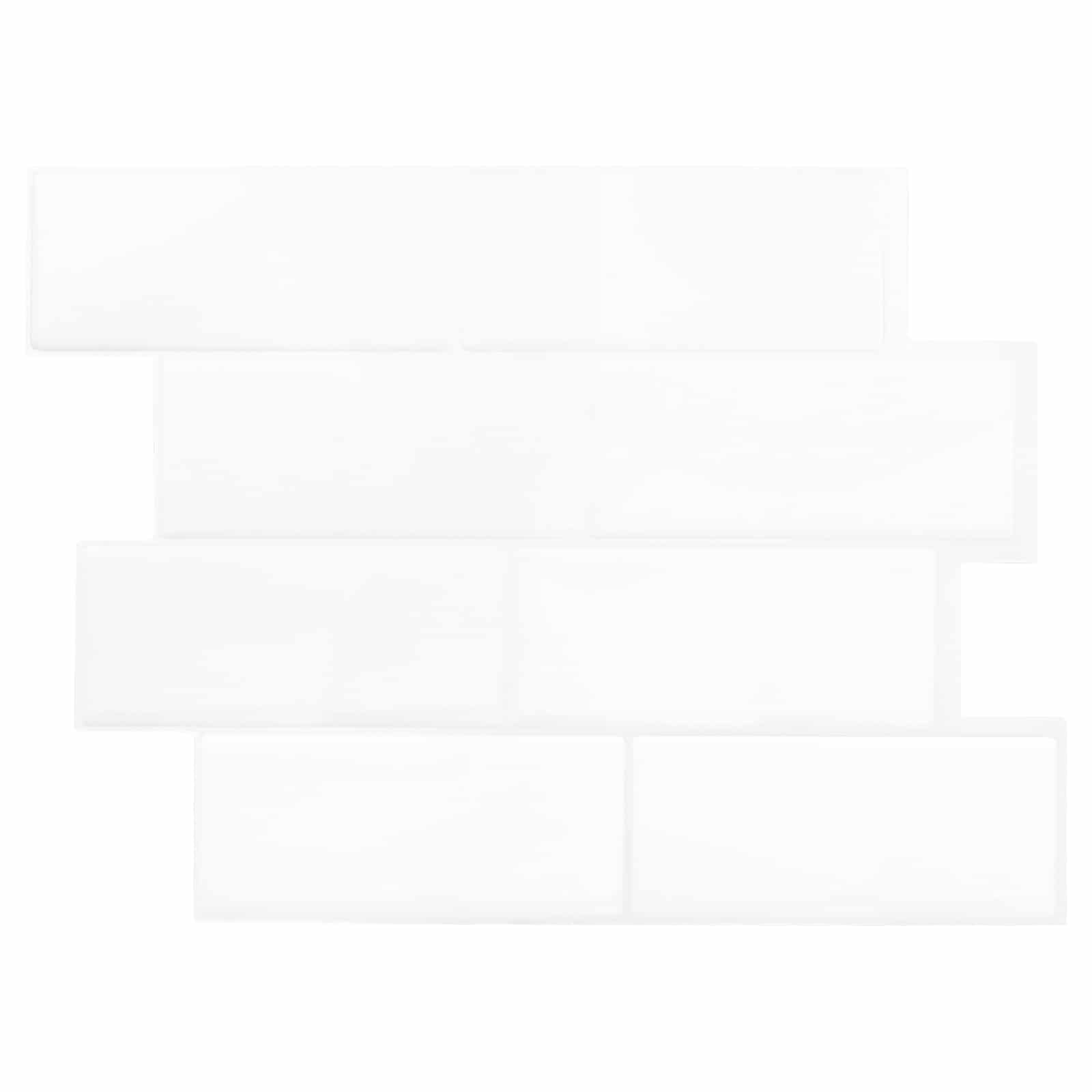 vidaXL Decorative Stickers 20 pcs White 29 x 21 cm 1