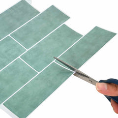vidaXL Decorative Stickers 20 pcs Grey Green 29 x 21 cm 5