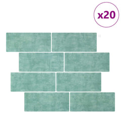 vidaXL Decorative Stickers 20 pcs Grey Green 29 x 21 cm 2