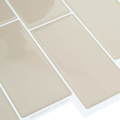 vidaXL Decorative Stickers 20 pcs Beige 29 x 21 cm 4