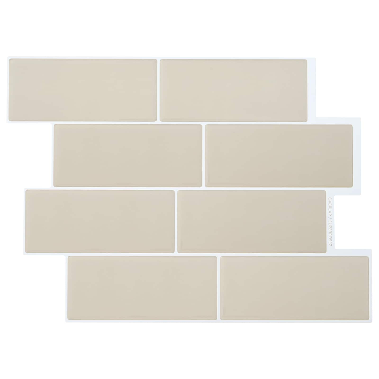 vidaXL Decorative Stickers 20 pcs Beige 29 x 21 cm 1