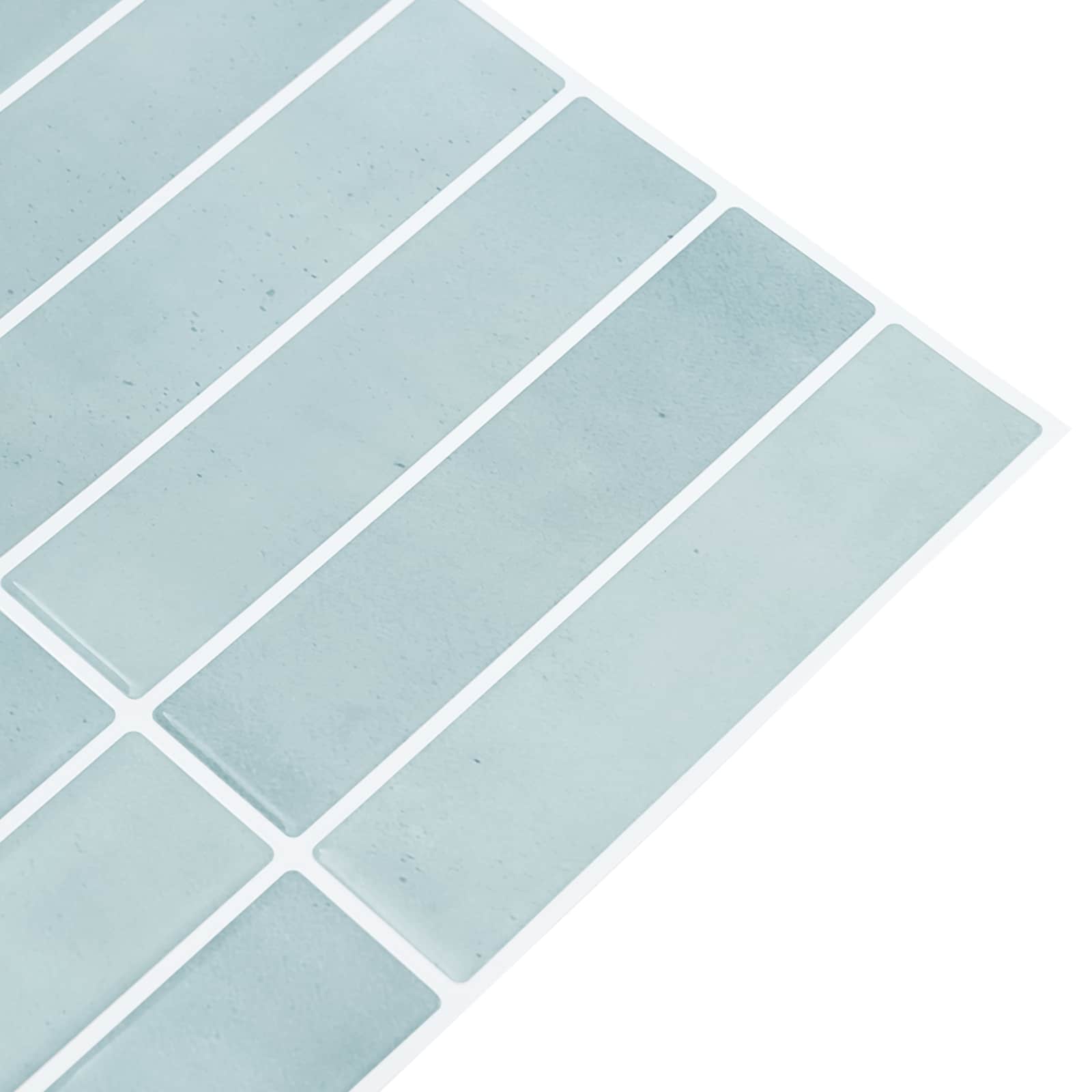 vidaXL Rectangular Tile 10 pcs Grey Green 29 x 23 x 0.08 cm 4