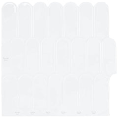 Feather Tile 30 x 30 cm Polyurethane and PET 20 pcs White