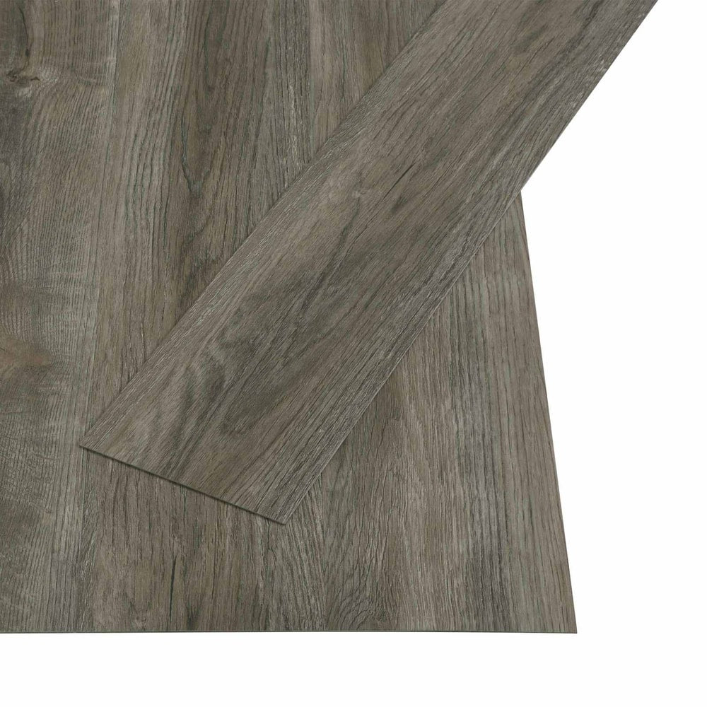 Self-adhesive Flooring Plank 4.46 m² 32 pcs PVC Grey and Brown