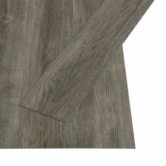 Self-adhesive Flooring Plank 4.46 m² 32 pcs PVC Grey and Brown