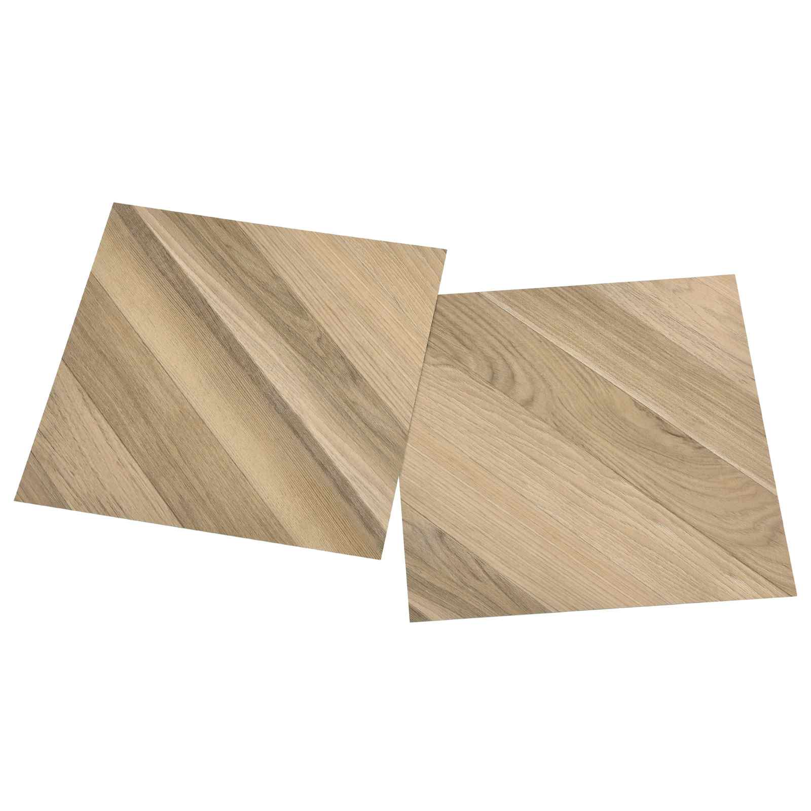 vidaXL Self-adhesive Flooring Planks Brown Striped 30.5 x 30.5 cm 3