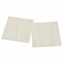 vidaXL Self-adhesive Flooring Planks Cream 30.5 x 30.5 cm 20 pcs PVC 3