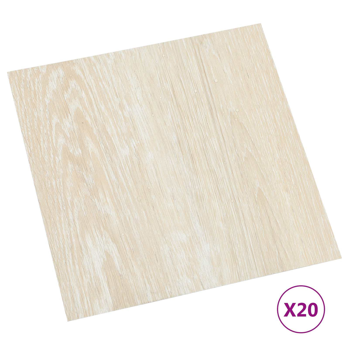 Self-adhesive Flooring Planks White and Beige, image 2