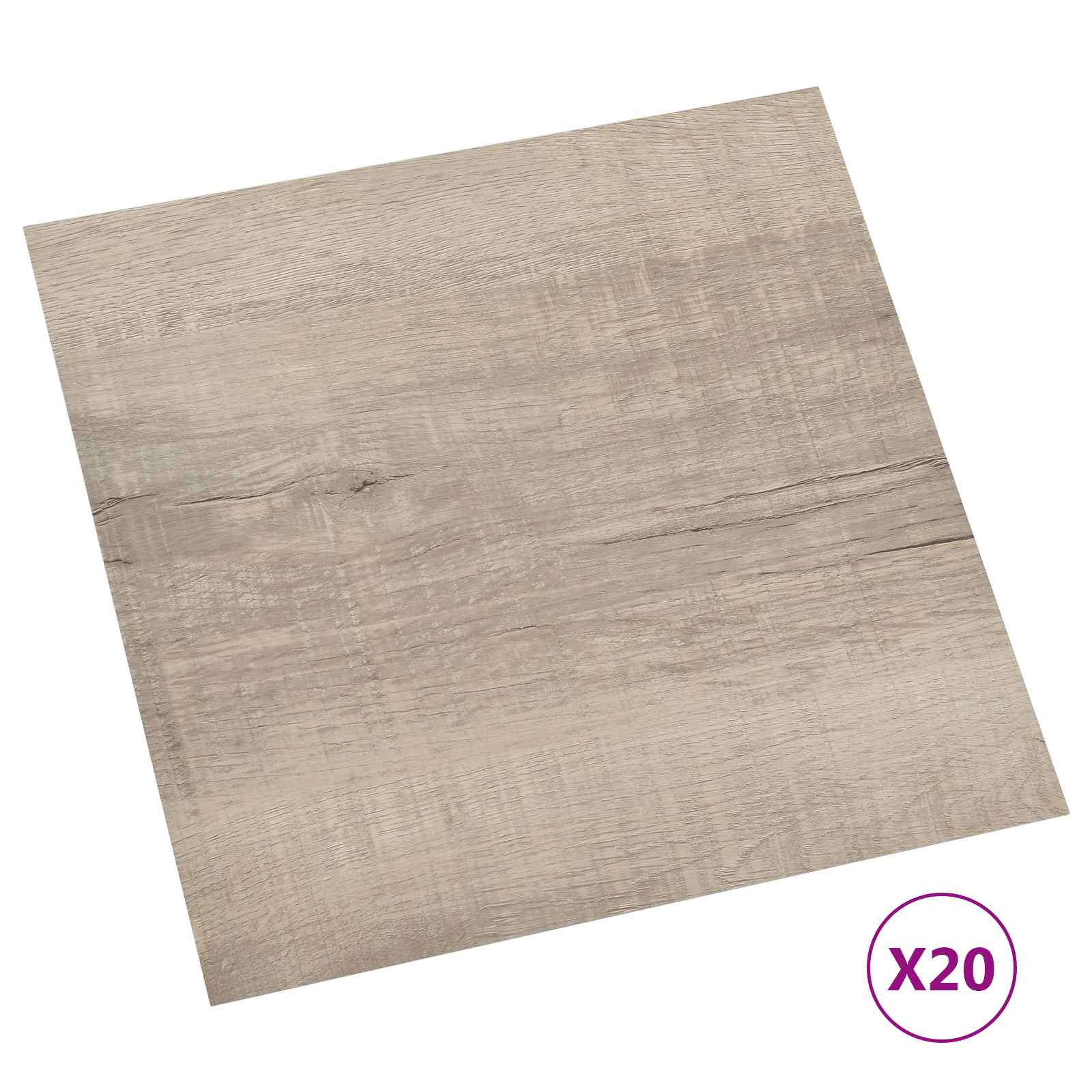 vidaXL Self-adhesive Flooring Planks Old Wood 30.5 x 30.5 cm 20 pcs 2