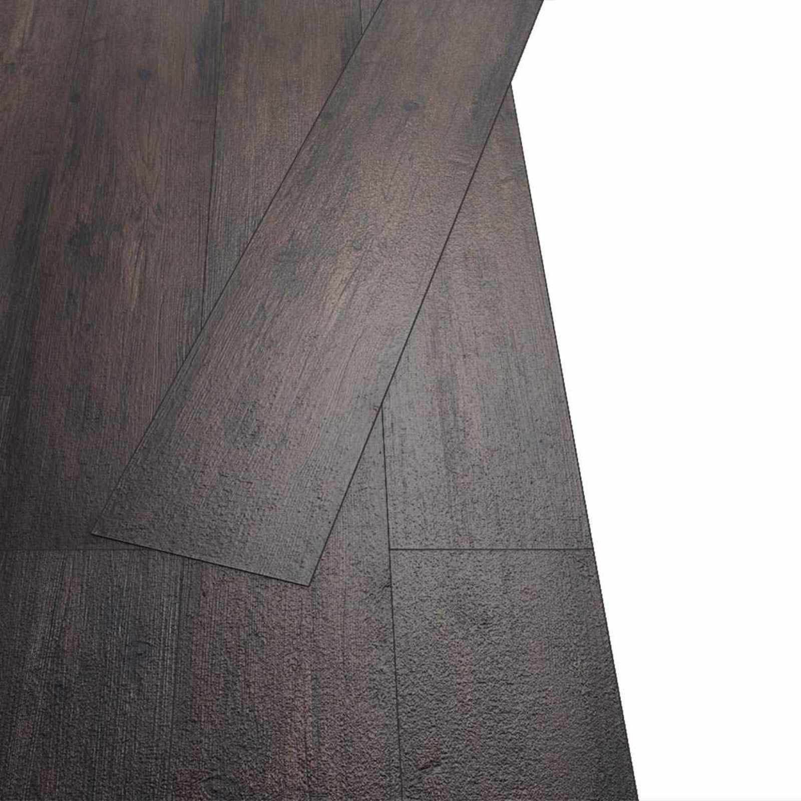 vidaXL Self-adhesive PVC Flooring Planks Dark Brown 30.5 x 61 cm 3