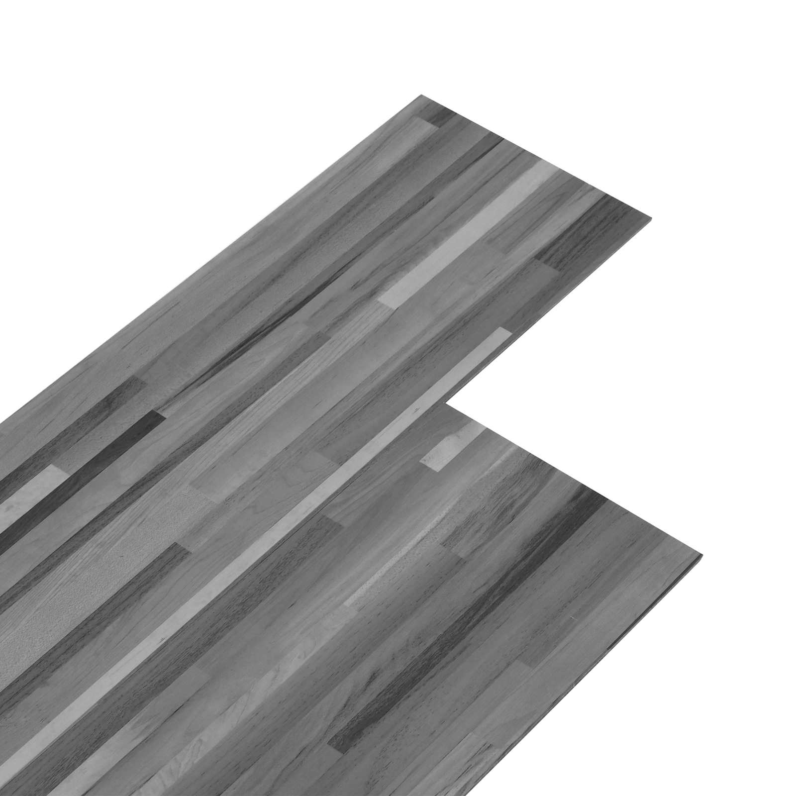 vidaXL Self-adhesive PVC Flooring Planks Striped Grey 30.5 x 61 cm 1