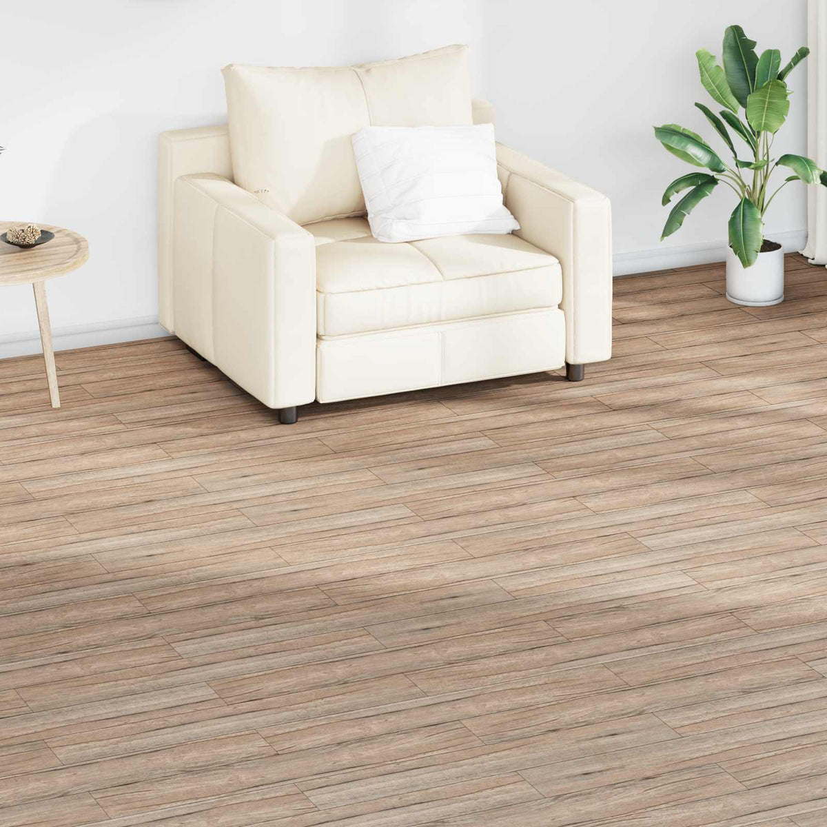 Flooring Planks 18 pcs PVC 2.51 m² Oak brown