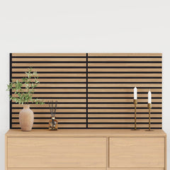 vidaXL Wall Panels 2 pcs 60.5 x 60 cm Natural 3