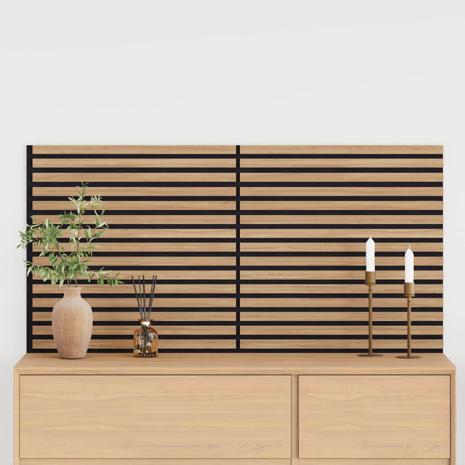 vidaXL Wall Panels 2 pcs 60.5 x 60 cm Natural 3