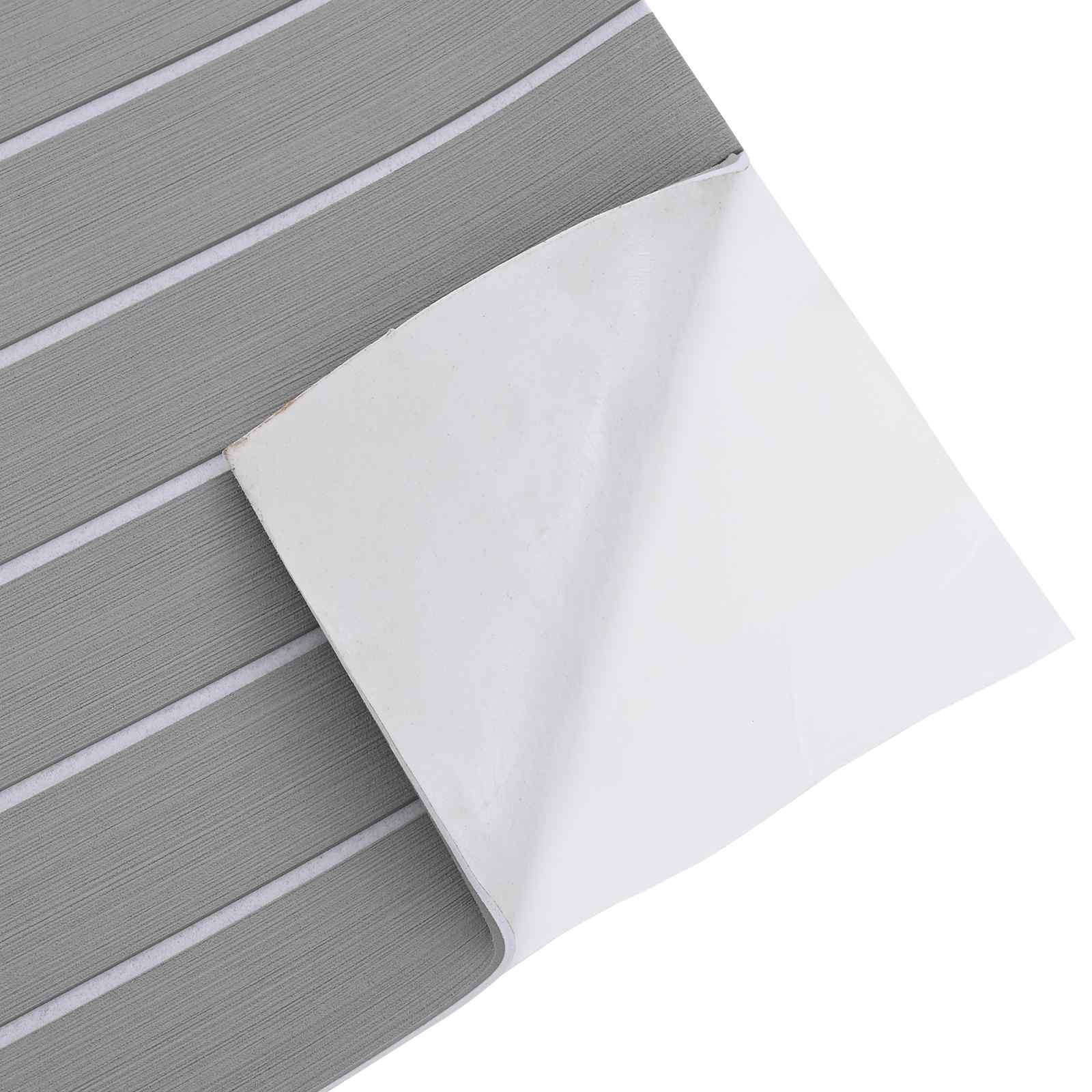 vidaXL Boat Mat Striped Light Grey and White 240 x 90 cm EVA 4