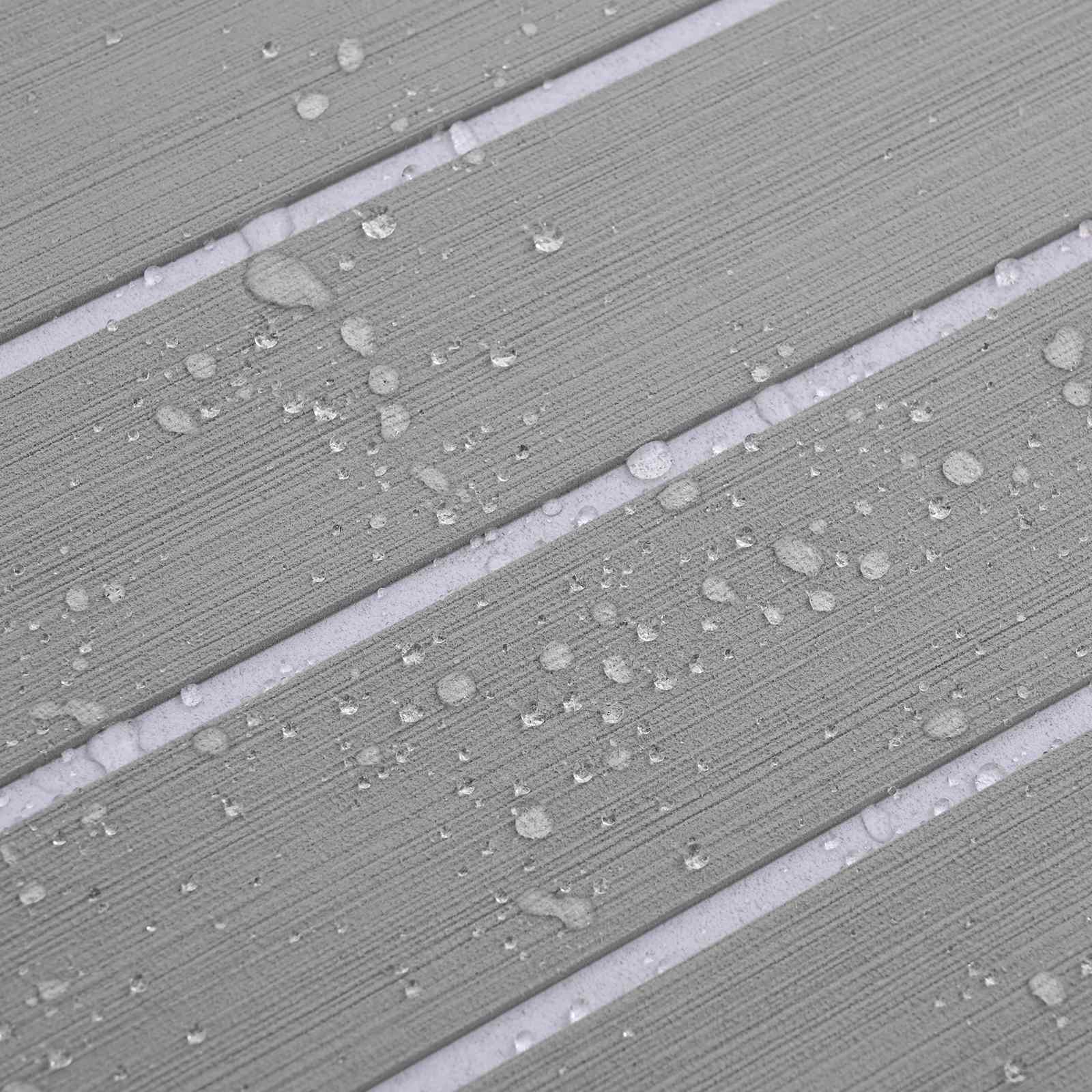 vidaXL Boat Mat Striped Light Grey and White 240 x 90 cm EVA 5