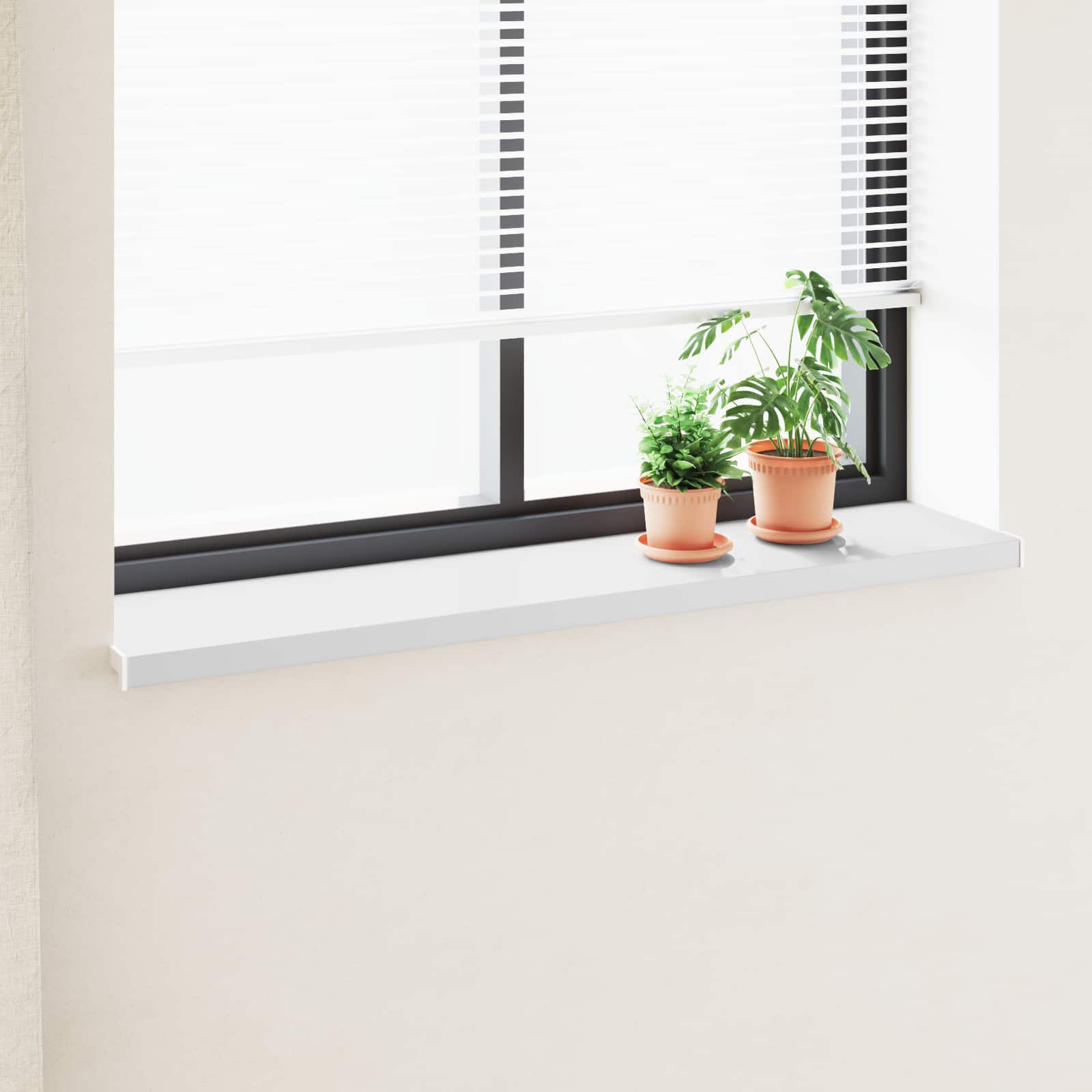 vidaXL Window Sill White 120 x 30 x 4.5 cm PVC 1
