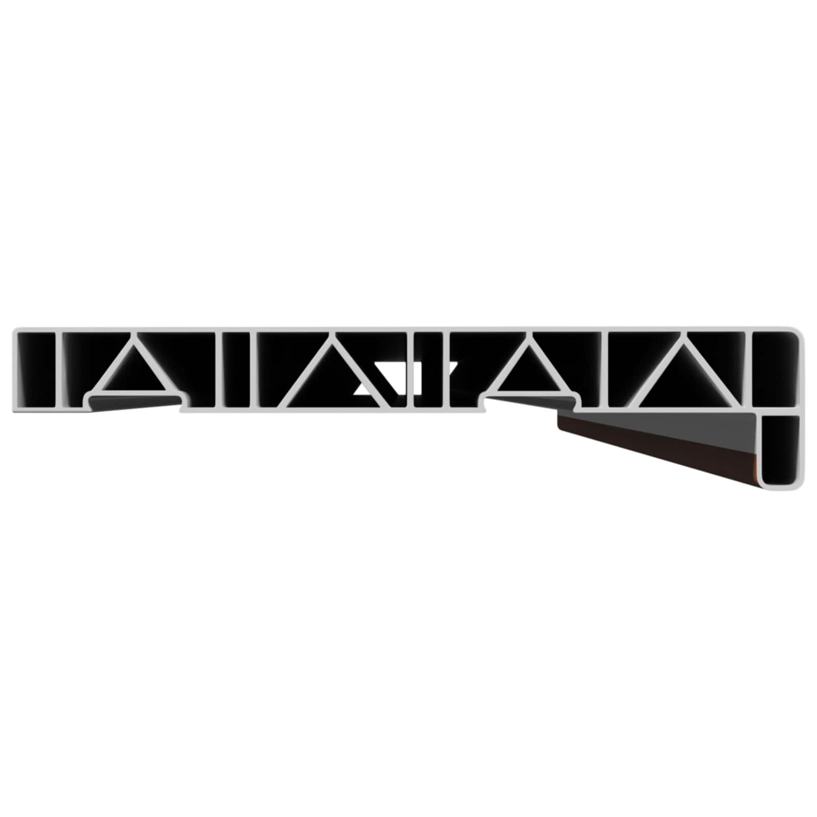 vidaXL Window Sill Brown wood 120 x 20 x 4.5 cm PVC 4