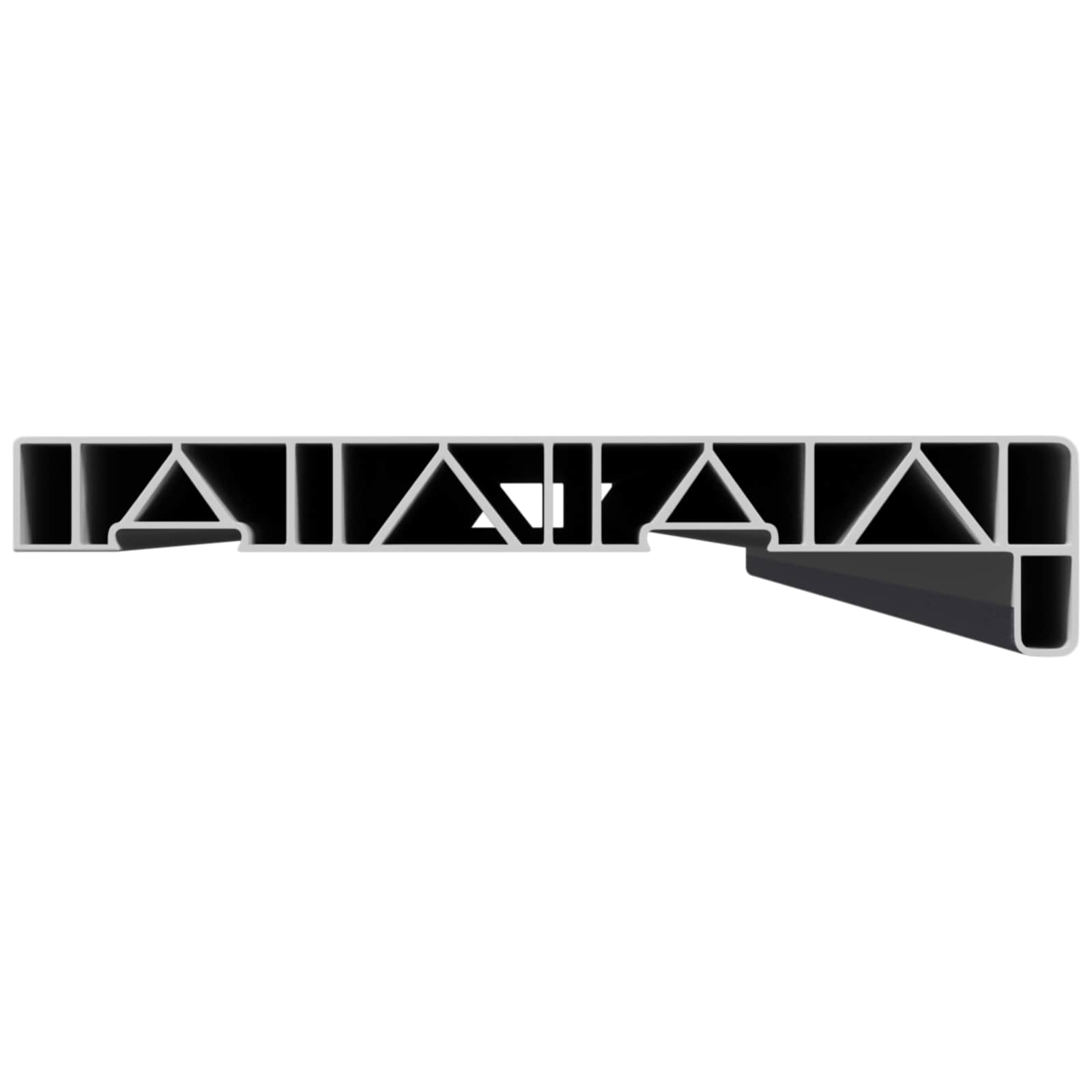 vidaXL Window Sill Anthracite with wood grain 120 x 25 x 4.5 cm PVC 5