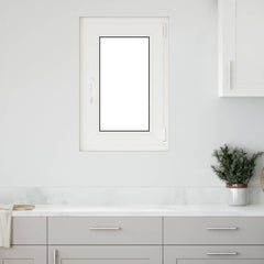Basement Window Internal Colour RISOR 50 x 50 cm Tilting and Turn Right White Two-layer 50 cm 75 cm
