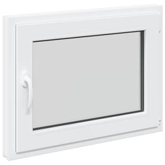 Basement Window Internal Colour RISOR 50 x 50 cm Tilting and Turn Right White Two-layer 80 cm 50 cm