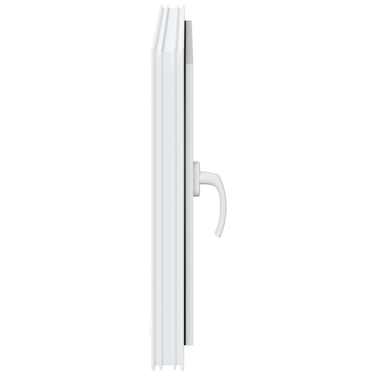 Basement Window Internal Colour RISOR 50 x 50 cm Tilting and Turn Right White Two-layer 80 cm 50 cm