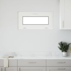 Basement Window Internal Colour RISOR with Double Glazing White Length 40 cm 80 cm