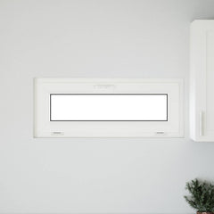 Basement Window Internal Colour RISOR with Double Glazing White Length 40 cm 100 cm
