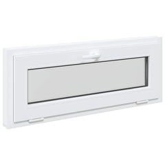 Basement Window Internal Colour RISOR with Double Glazing White Length 40 cm 100 cm