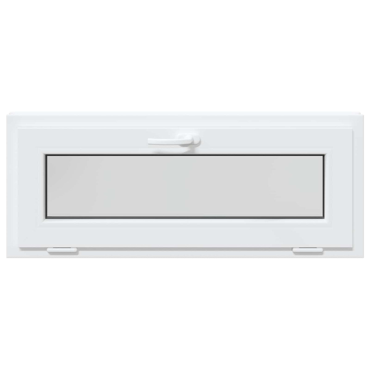 Basement Window Internal Colour RISOR with Double Glazing White Length 40 cm 100 cm