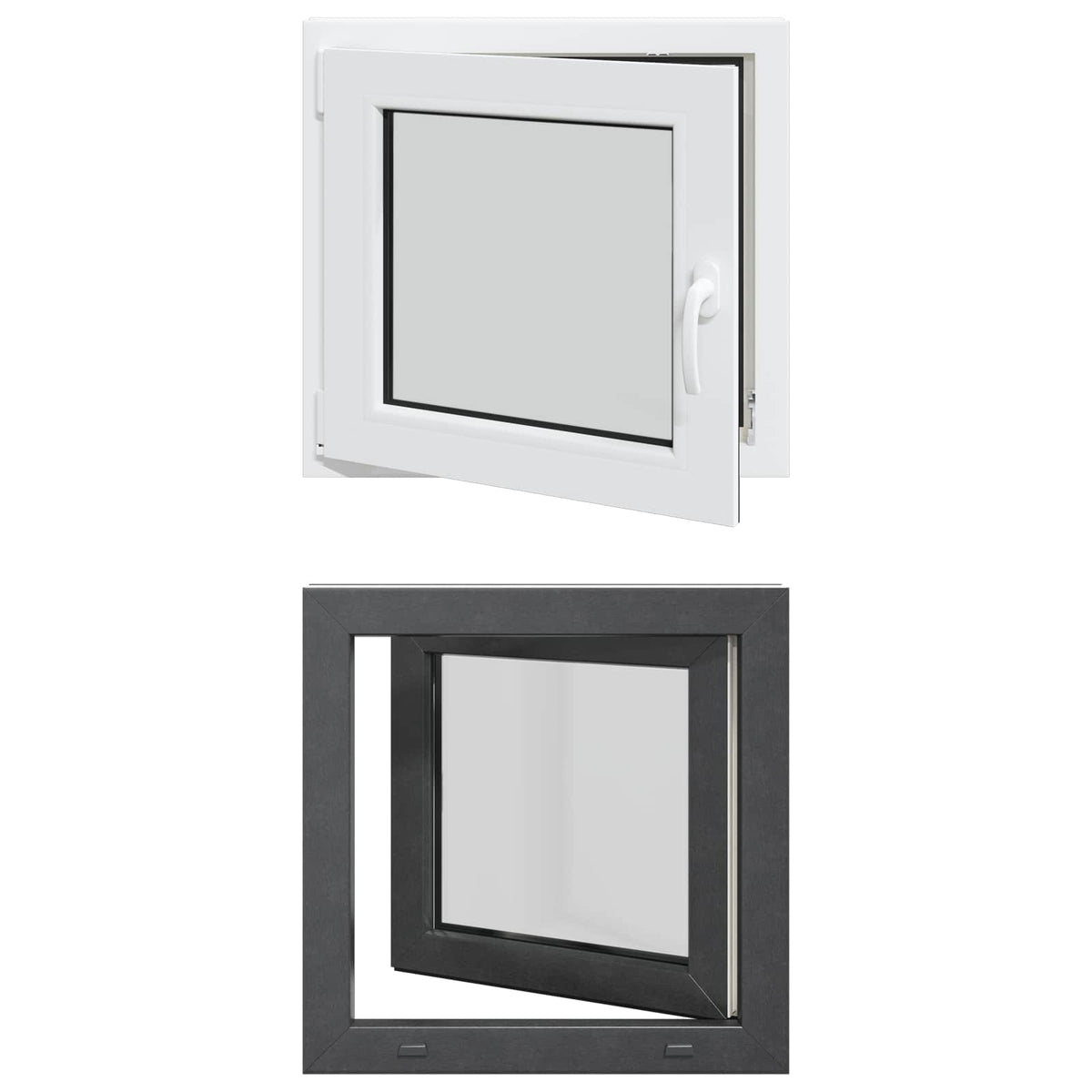 Basement Window Internal Colour White RISOR 60 x 60 cm 2