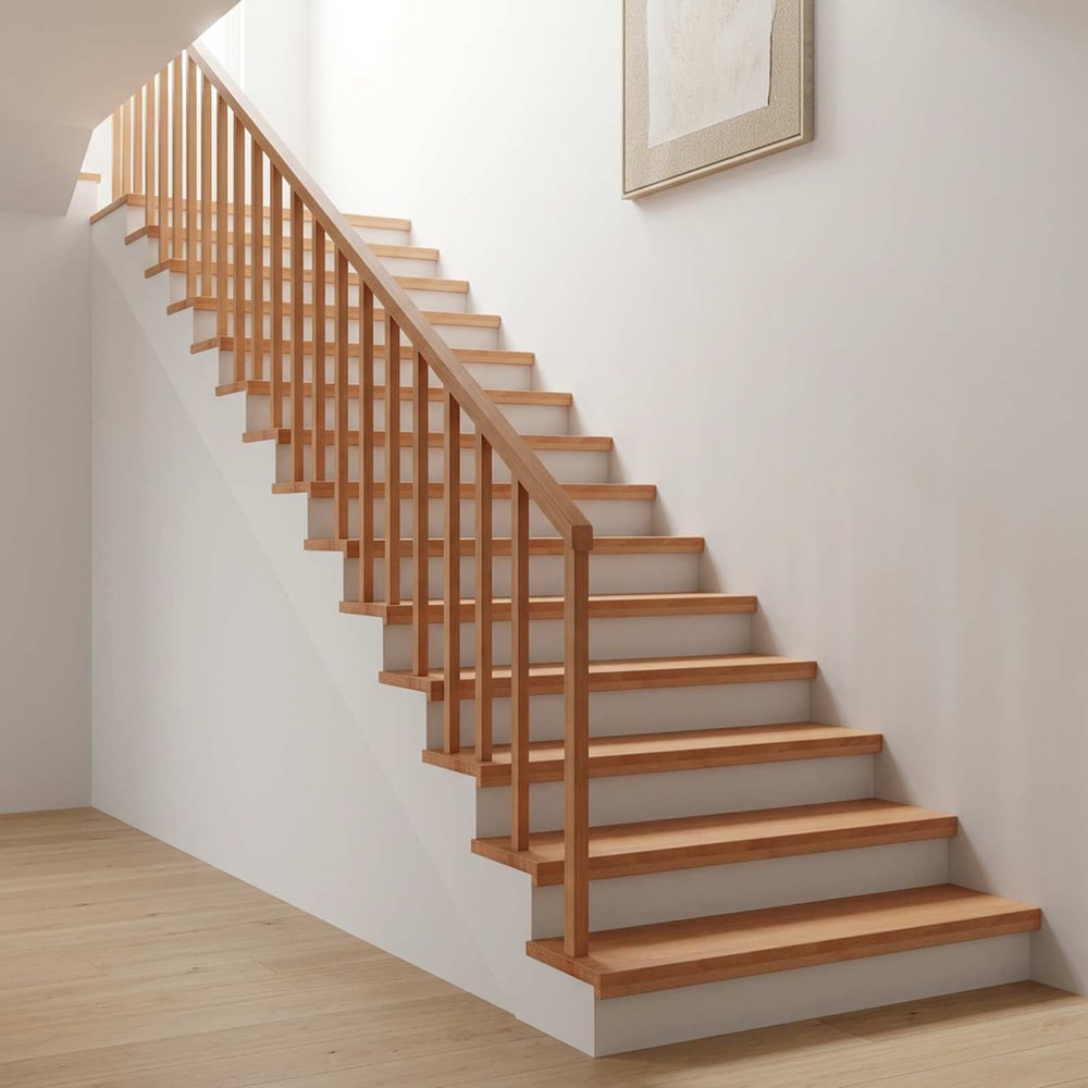 Stair Treads Solid Beech Wood Natural