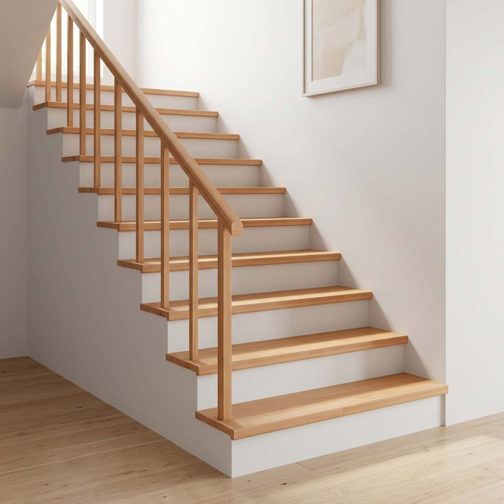 Stair Treads Solid Beech Wood Natural