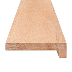 vidaXL Window Sills 2 pcs Natural 100 x 25 x 2 cm Solid Beech Wood 3