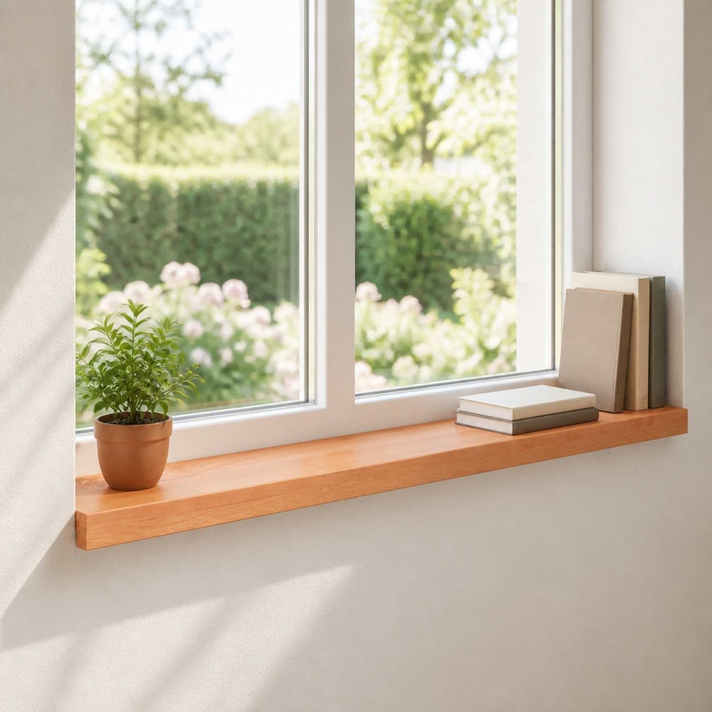 Window Sills 2 pcs Solid Beech Wood Depth 20 cm Varnish 70 cm