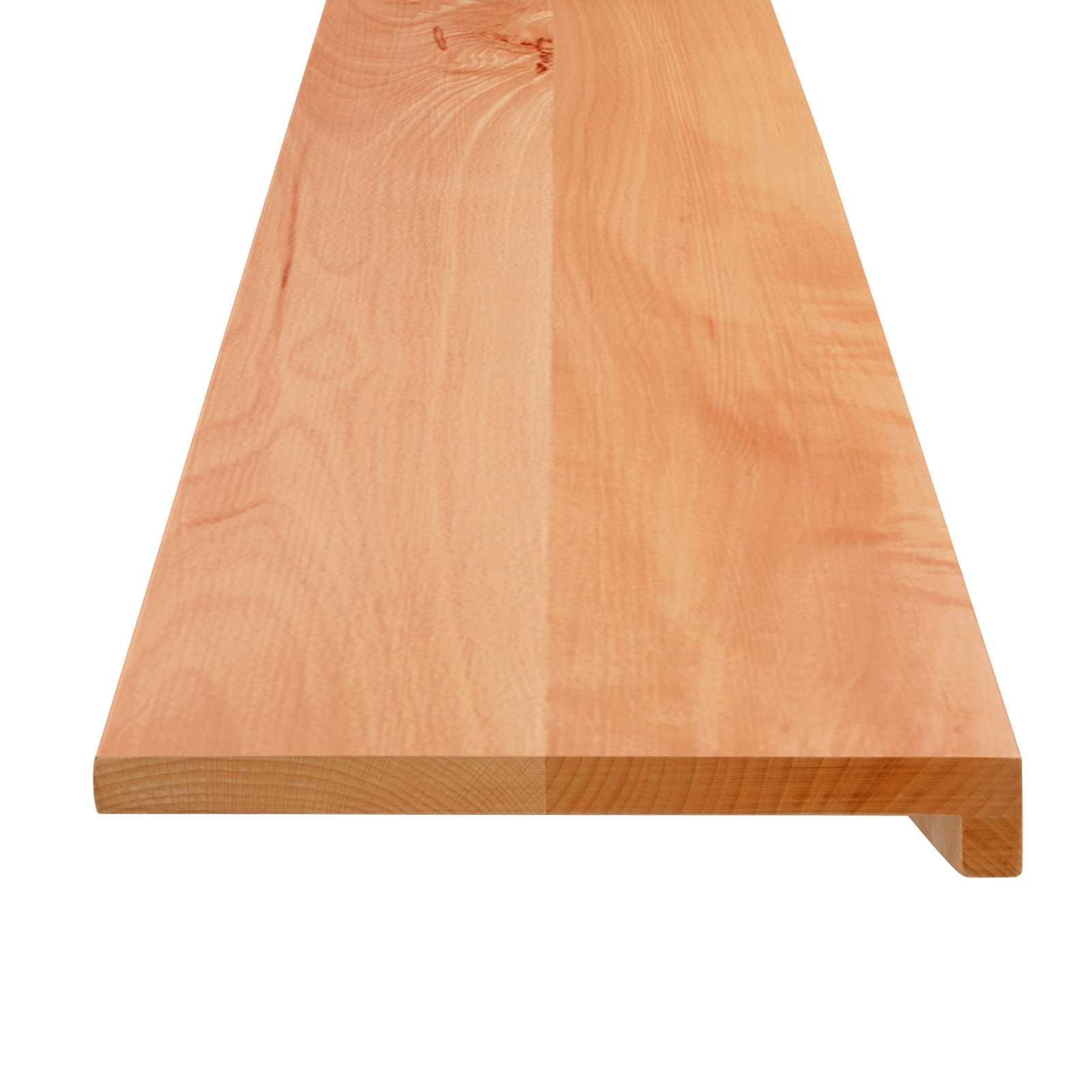 vidaXL Window Sills 2 pcs Varnished 80x 25 x 2 cm Solid Beech Wood 3
