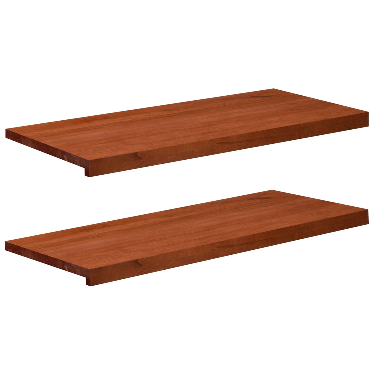 Window Sills 2 pcs Solid Beech Wood Depth 40 cm Brown 100 cm