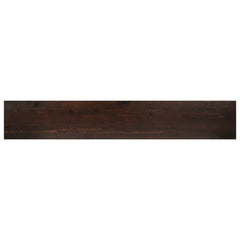 vidaXL Window Sills 2 pcs Dark Brown 100 x 20 x 2 cm Solid Beech Wood 4