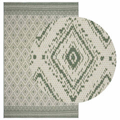 vidaXL In- and Outdoor Rug OLITE Natural and Green 160 x 230 cm 2