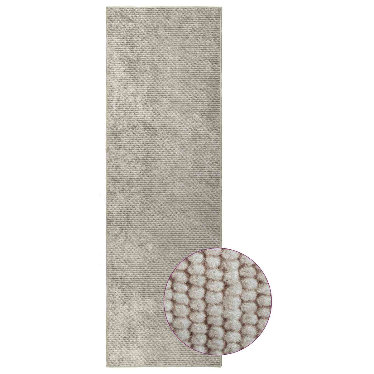 vidaXL Rug Beige 100 x 150 cm 100% Polyester 3 mm Washable 3